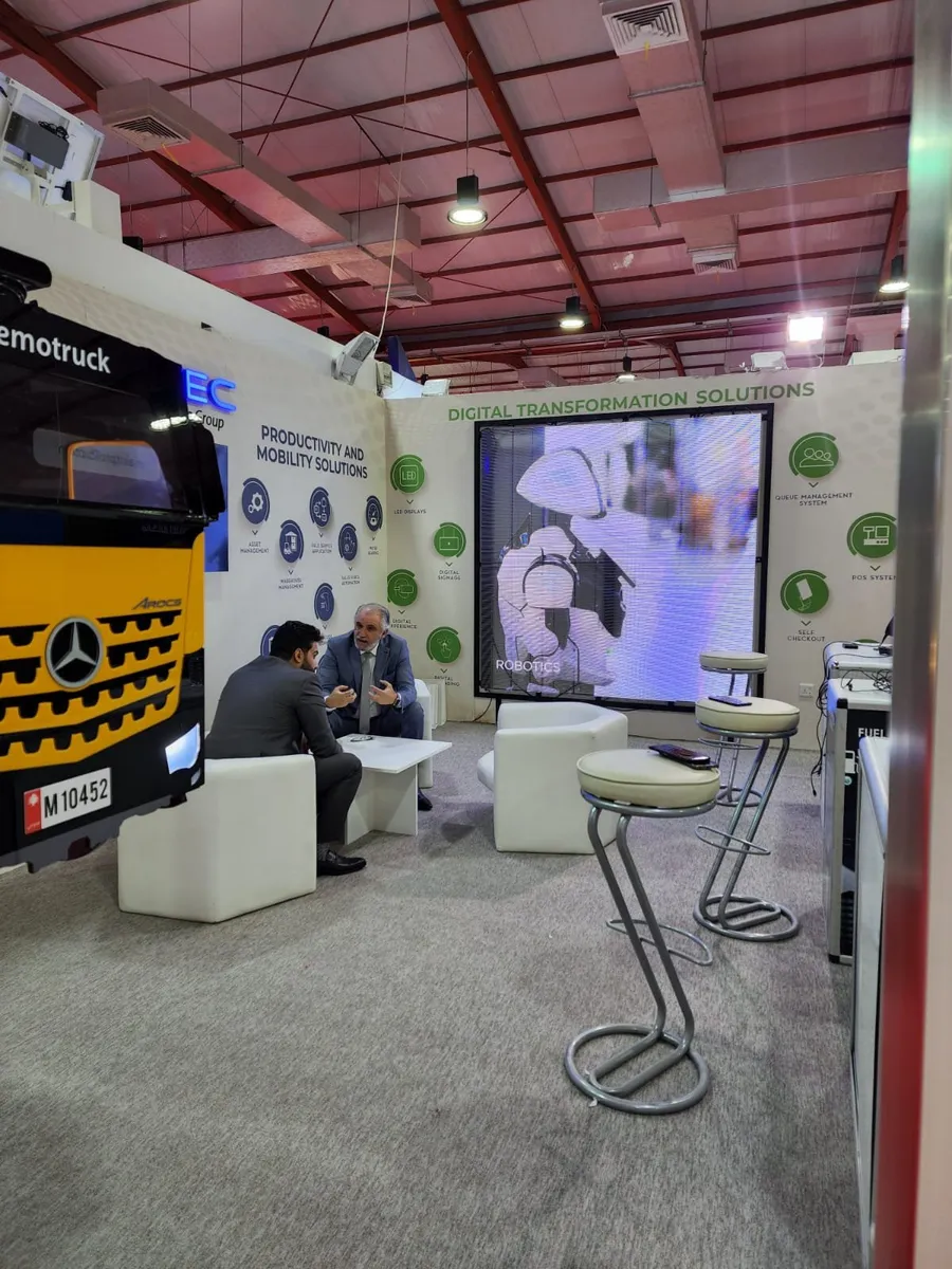 Exhibition booth – design, fabrication and on-site installation – Brandkom, CMS GROUP