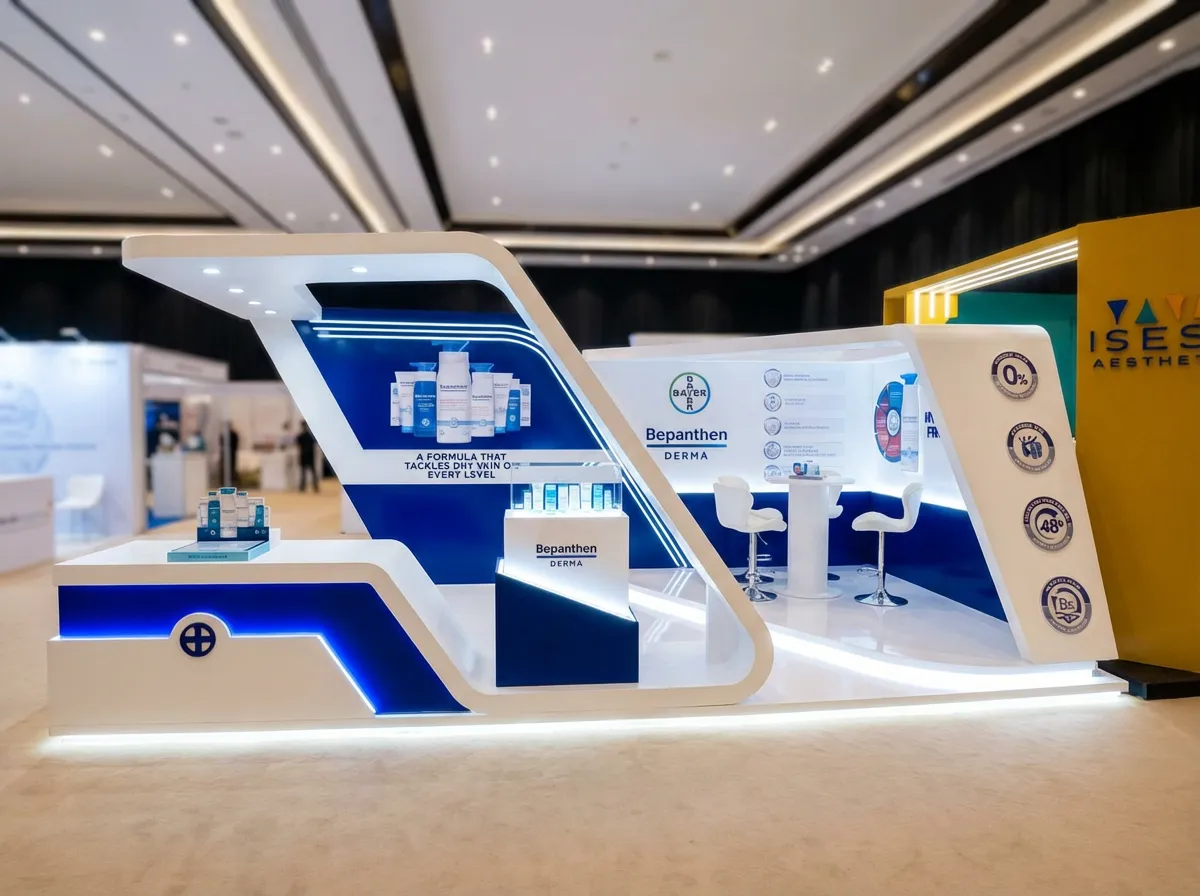 Exhibition booth – design, fabrication and on-site installation – Brandkom, CMS GROUP