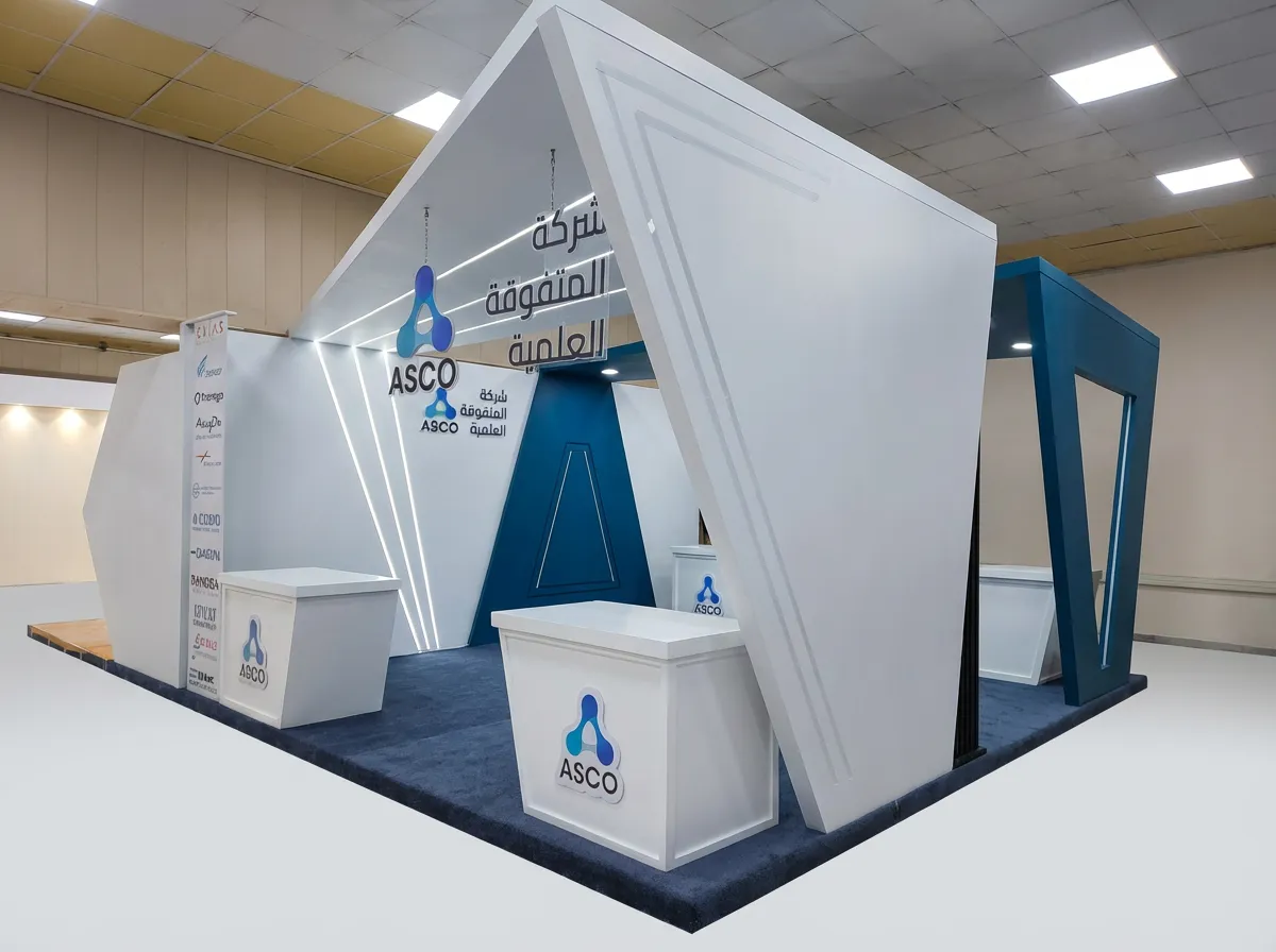 Exhibition booth – design, fabrication and on-site installation – Brandkom, CMS GROUP