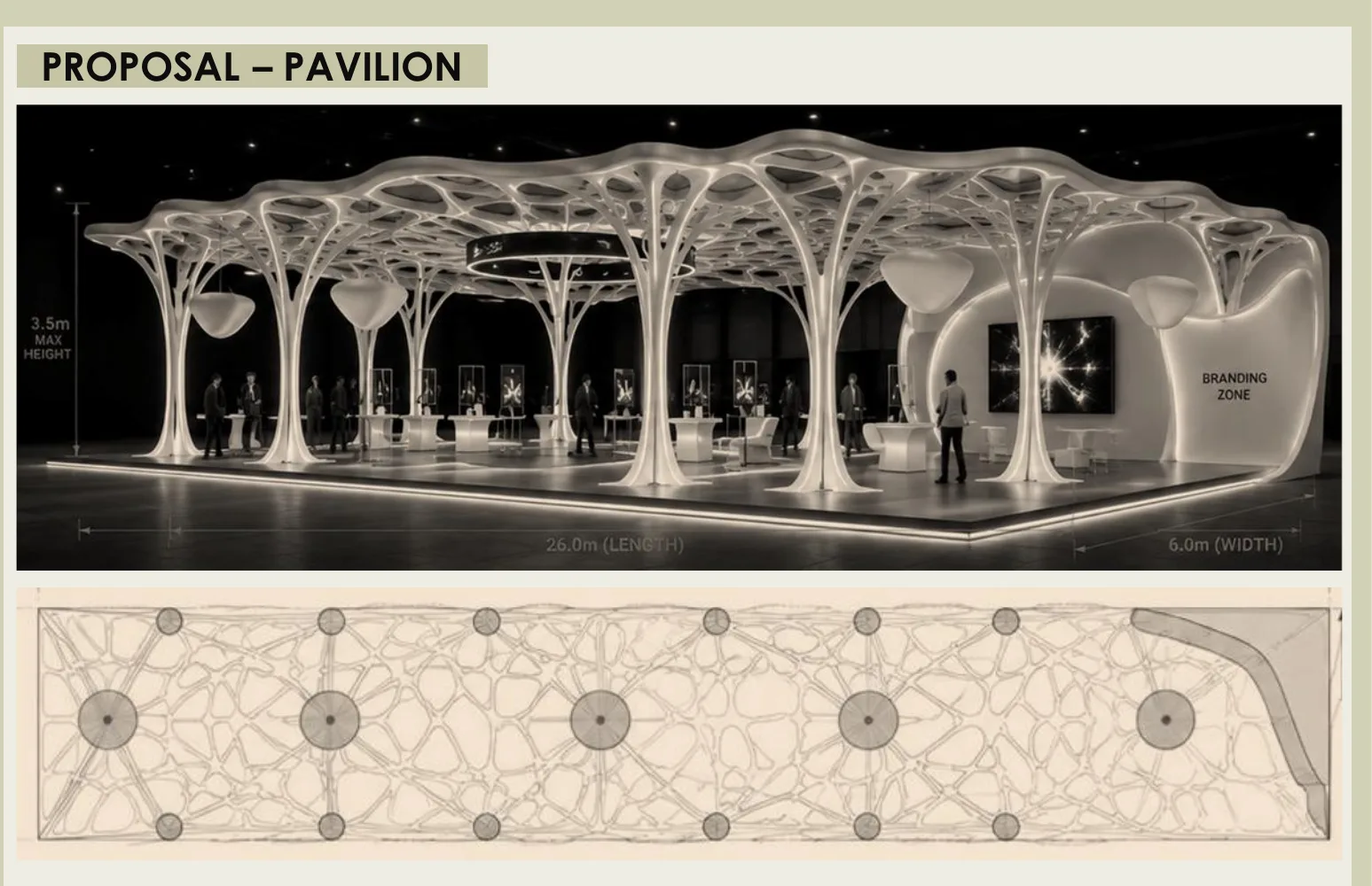 Zain Iraq exhibition stand — design visualization
